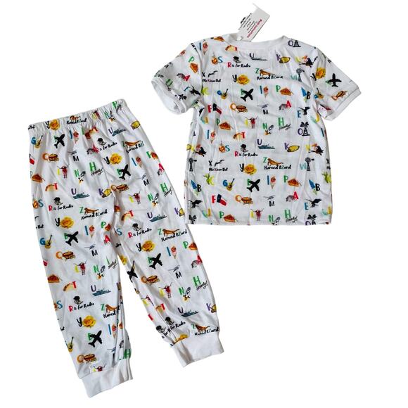 NWT The Printed Press 5-6T Texas ABC PJs - Picture 2 of 5